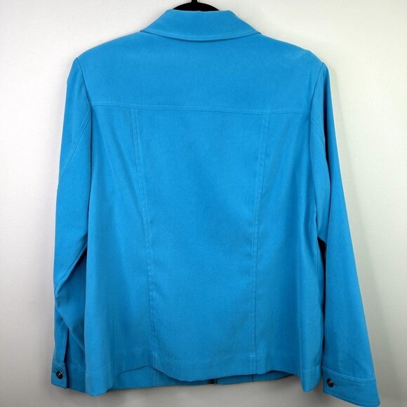 Allison Daley Y2K blue zip up size 10 - Picture 7 of 7